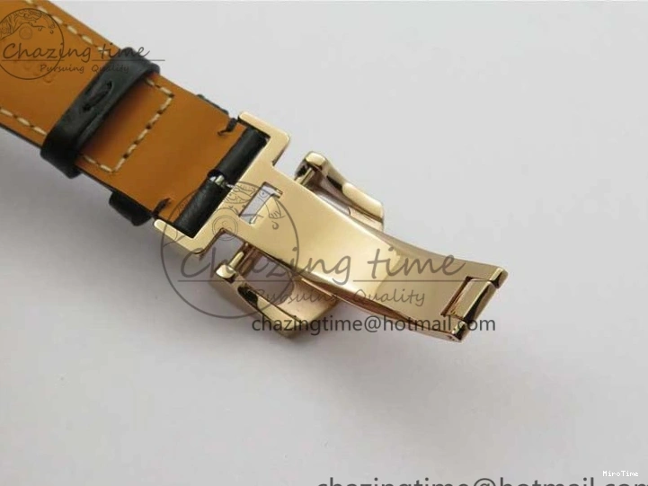 MIROTIME 0307 Elegant Portugieser Perpetual Calendar IW503302 RG V9F 1:1 Best Edition Gray Dial on Black Leather Strap A 7096